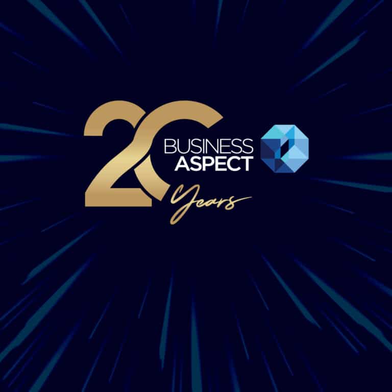 Business Aspect 20th Anniversary Logo